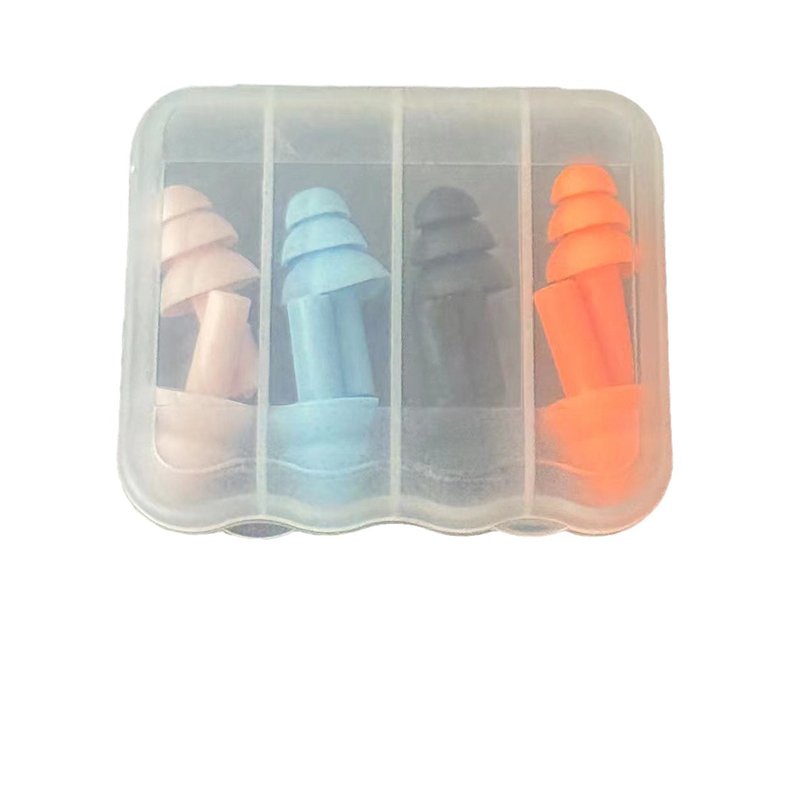 2024 Custom logo noise reduction Silicone Mud Ear Plugs Soft Reusable Waterproof Noise Cancelling Premium Moldable Earplugs