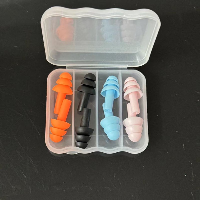 2024 Custom logo noise reduction Silicone Mud Ear Plugs Soft Reusable Waterproof Noise Cancelling Premium Moldable Earplugs