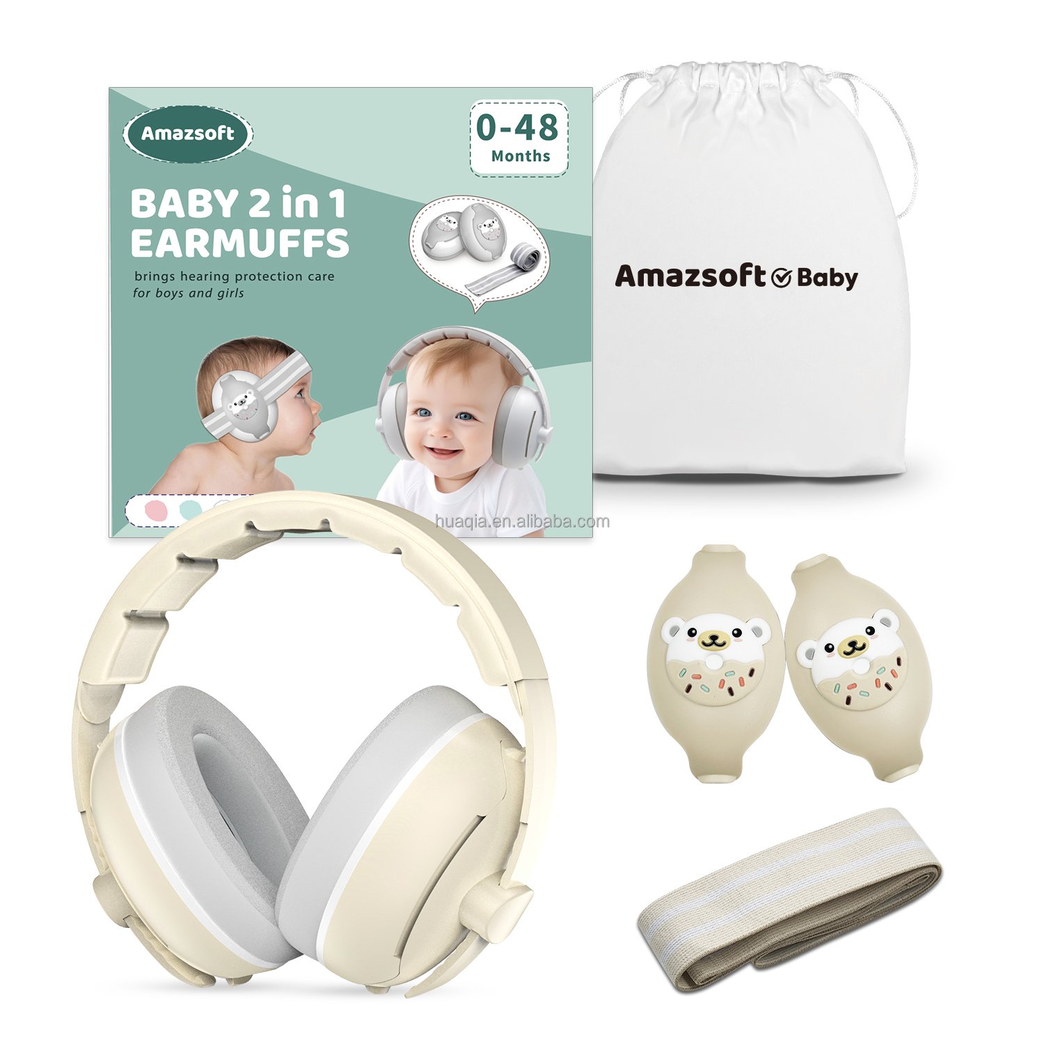 New Design Baby Ear Muff Noise Reduction Earmuffs for 0-36 Months Baby Hearing Protection Made of ABS Skin-friendlyMaterial