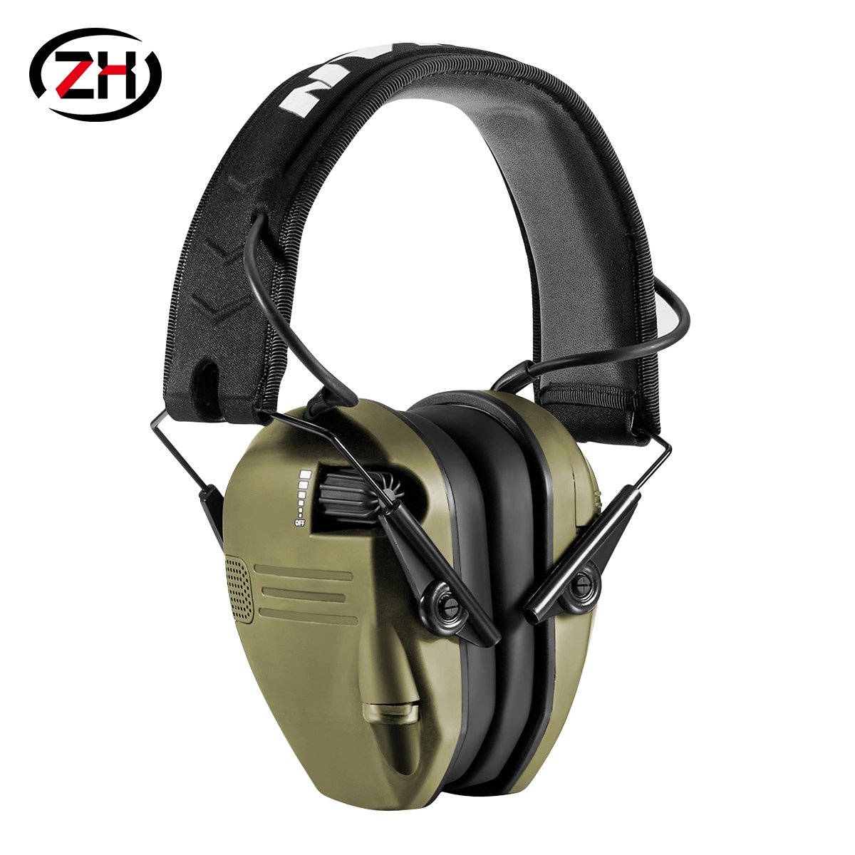 ZH Ear Muffs Custom Logo Electronic Ear Defender Ear Protection Wireless Earmuff Headphones