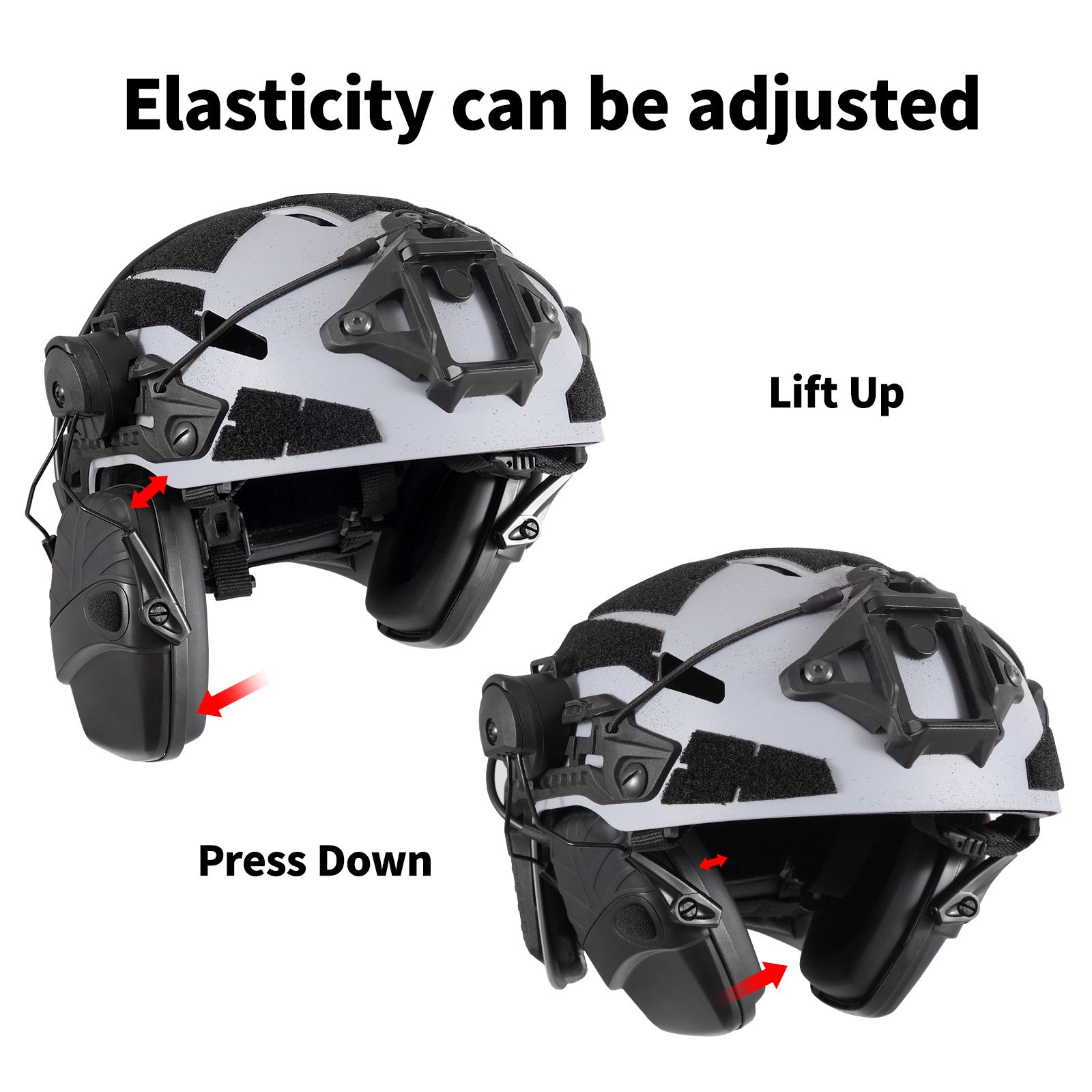 Outdoor Shooting Training SAC Sound Activated Compression Ear Defenders Noise Reduction Hearing Protectors Safety Earmuffs