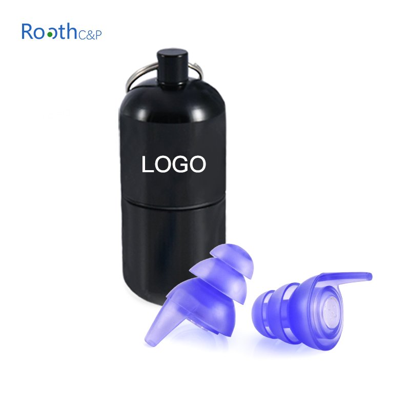 Reusable Hearing Protection Earplugs for Concert Festival Music Club with Aluminium Container Ear plugs Protectors