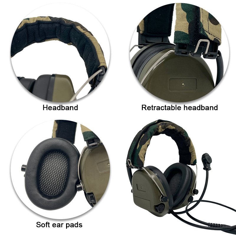 Electronic Earmuff Reliable Hearing Protection Soundproof Noise Cancelling Hunting Sporting Ear Defender Tactical Ear Muffs