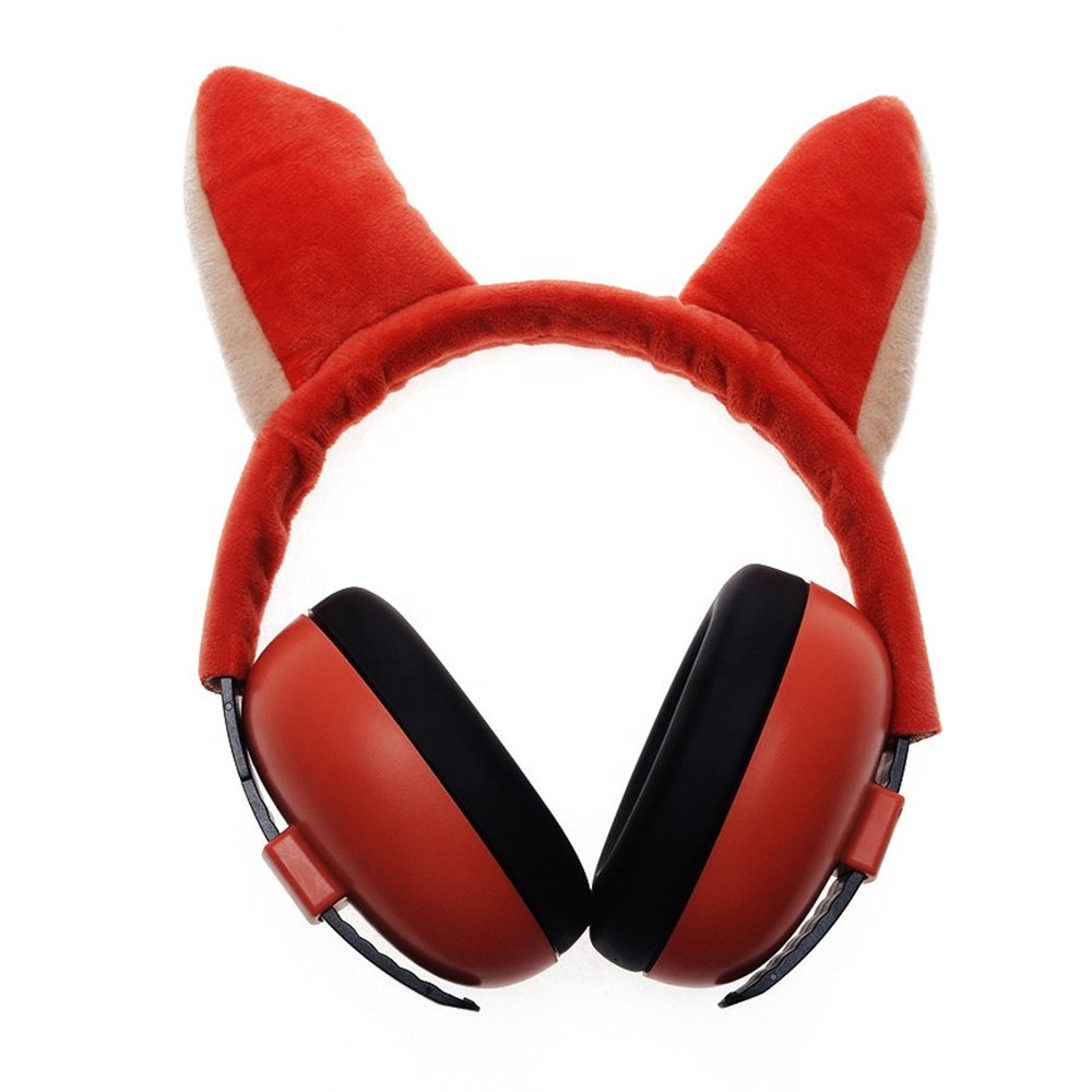EM1008K Custom Colorful Cute Animal Kids Safety Earmuffs Anti Noise cancelling Headphones Baby Hearing protection for Child