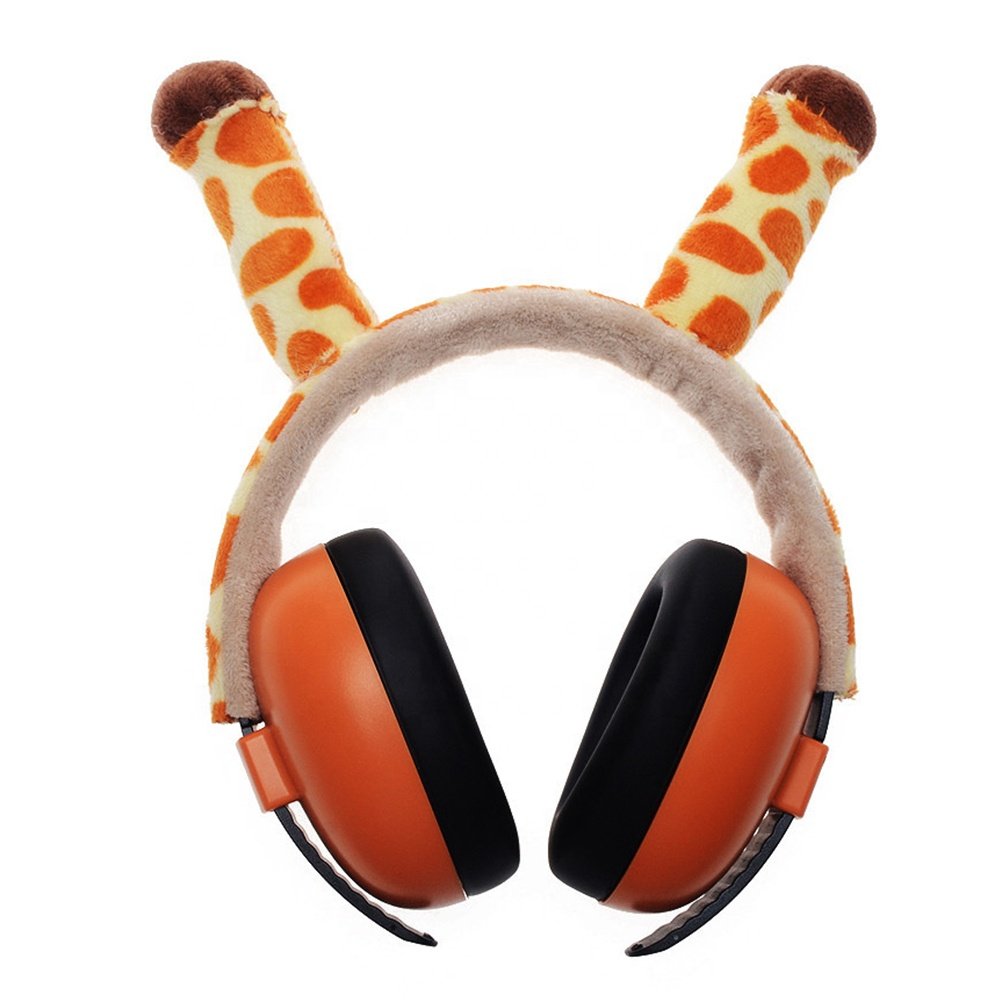 EM1008K Custom Colorful Cute Animal Kids Safety Earmuffs Anti Noise cancelling Headphones Baby Hearing protection for Child