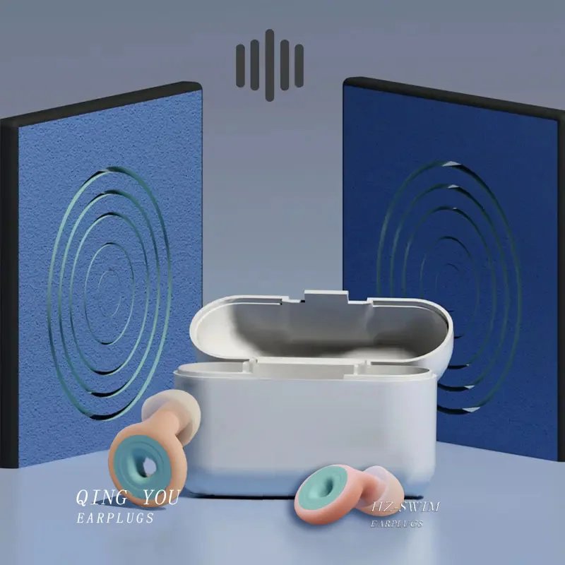 High Quality Custom Best Ear Plugs Waterproof Hear Protection Anti Noise Reduction Soft Silicone Earplugs