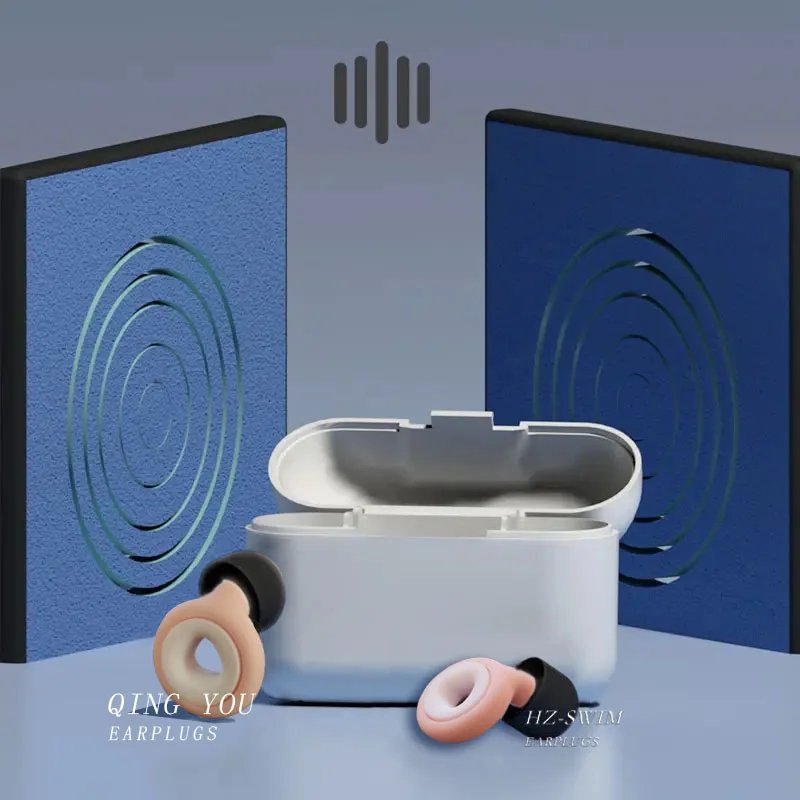 High Quality Custom Best Ear Plugs Waterproof Hear Protection Anti Noise Reduction Soft Silicone Earplugs