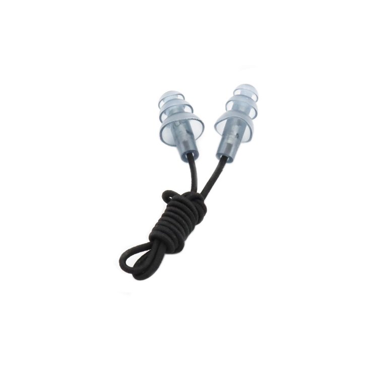 Wholesale Reusable Swim Earplugs Hearing Protection Corded swim Ear Plugs black Swimming earplugs surf ear plugs