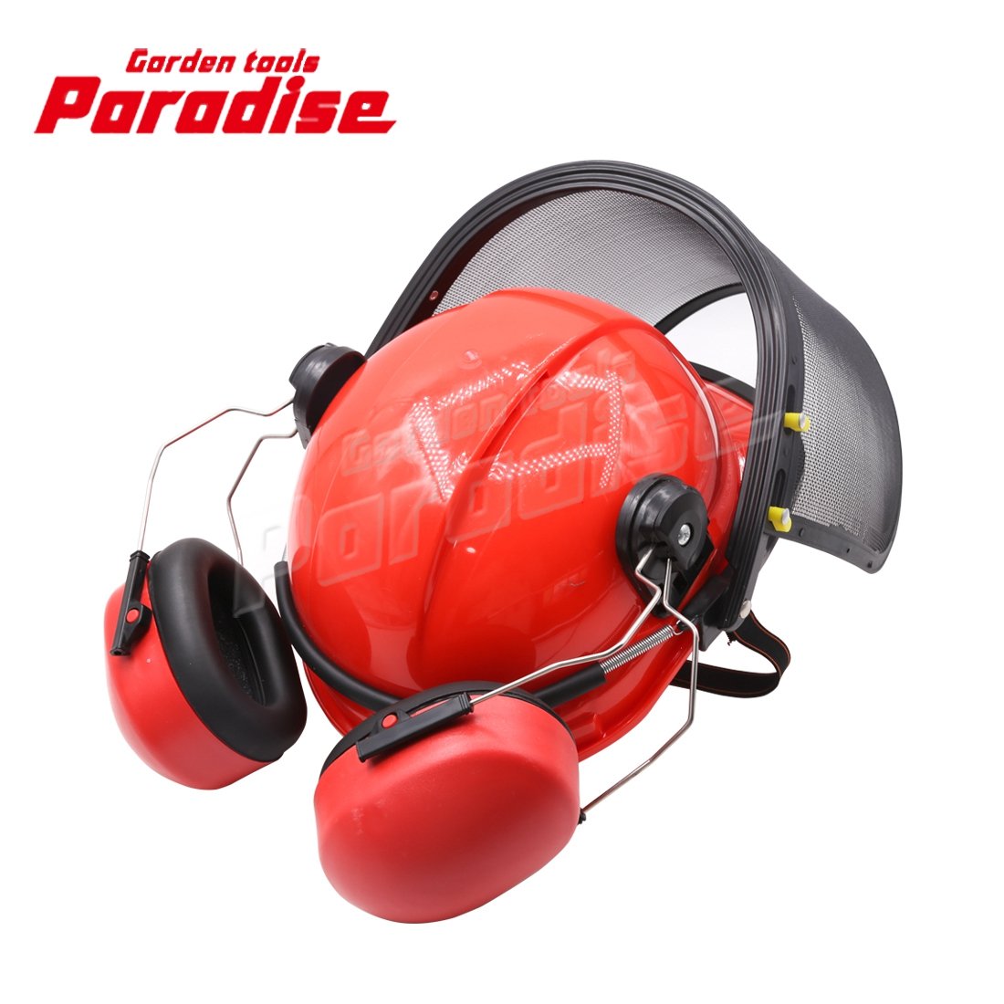 Brush Cutter Clear Plastic Face Shield With Hearing Protection Safety Brow Guard Anti-Fog Face Shield Set With Earmuffs
