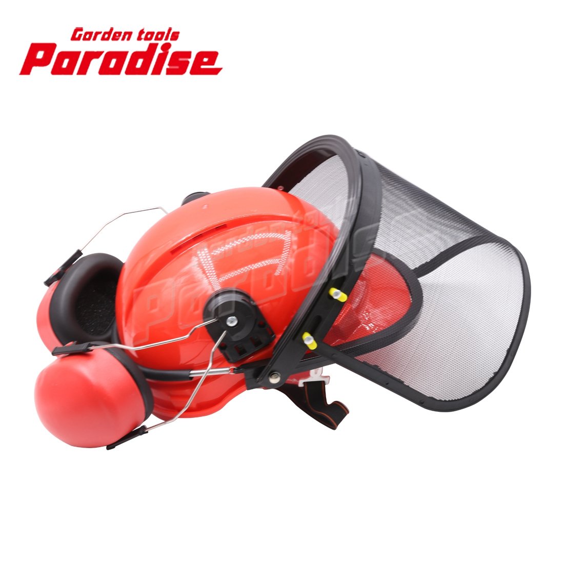 Brush Cutter Clear Plastic Face Shield With Hearing Protection Safety Brow Guard Anti-Fog Face Shield Set With Earmuffs