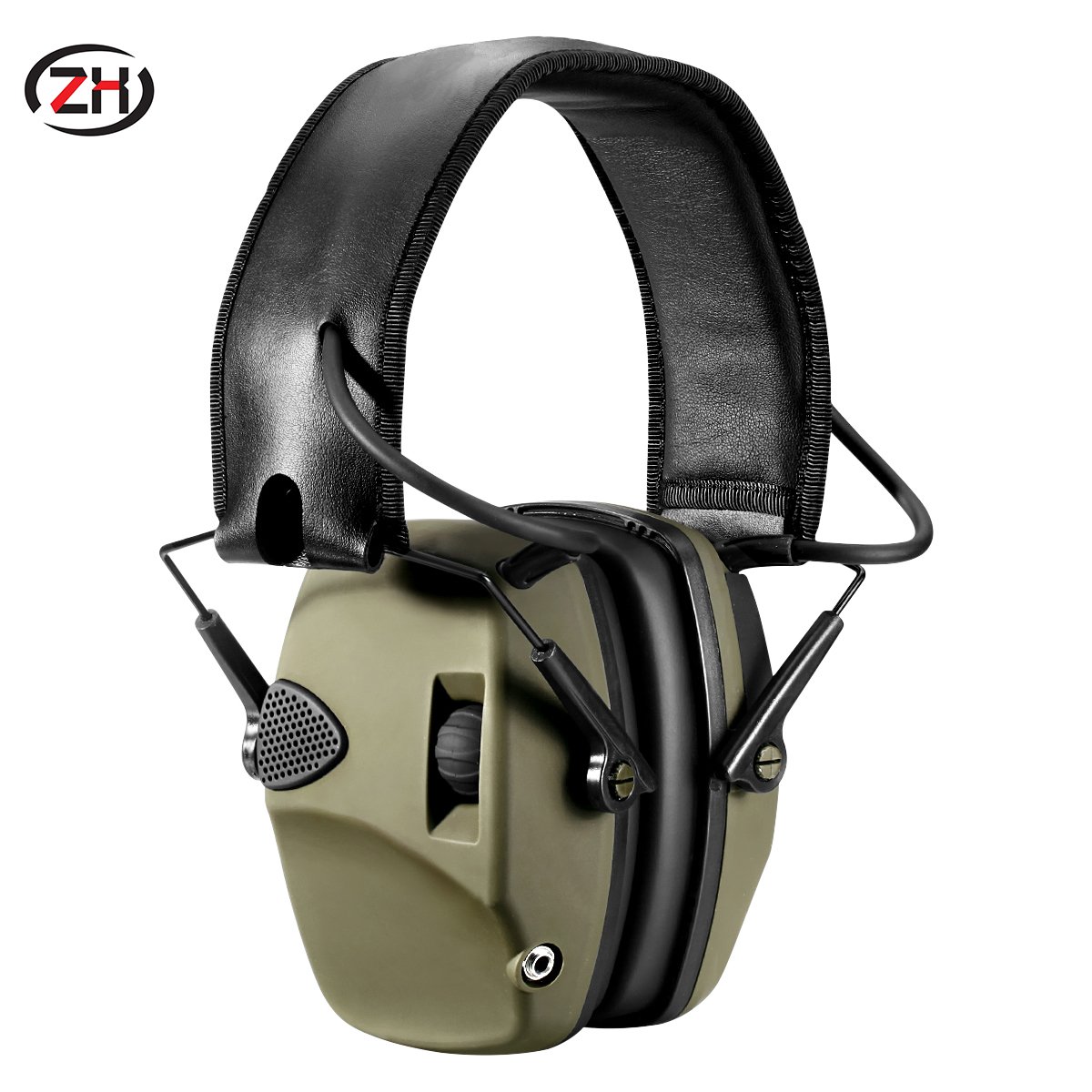 EM026 Green Electronic Sound Amplification Ideal Muffs Hot Sale CE Approval Electronic Noise Cancelling Ear protection