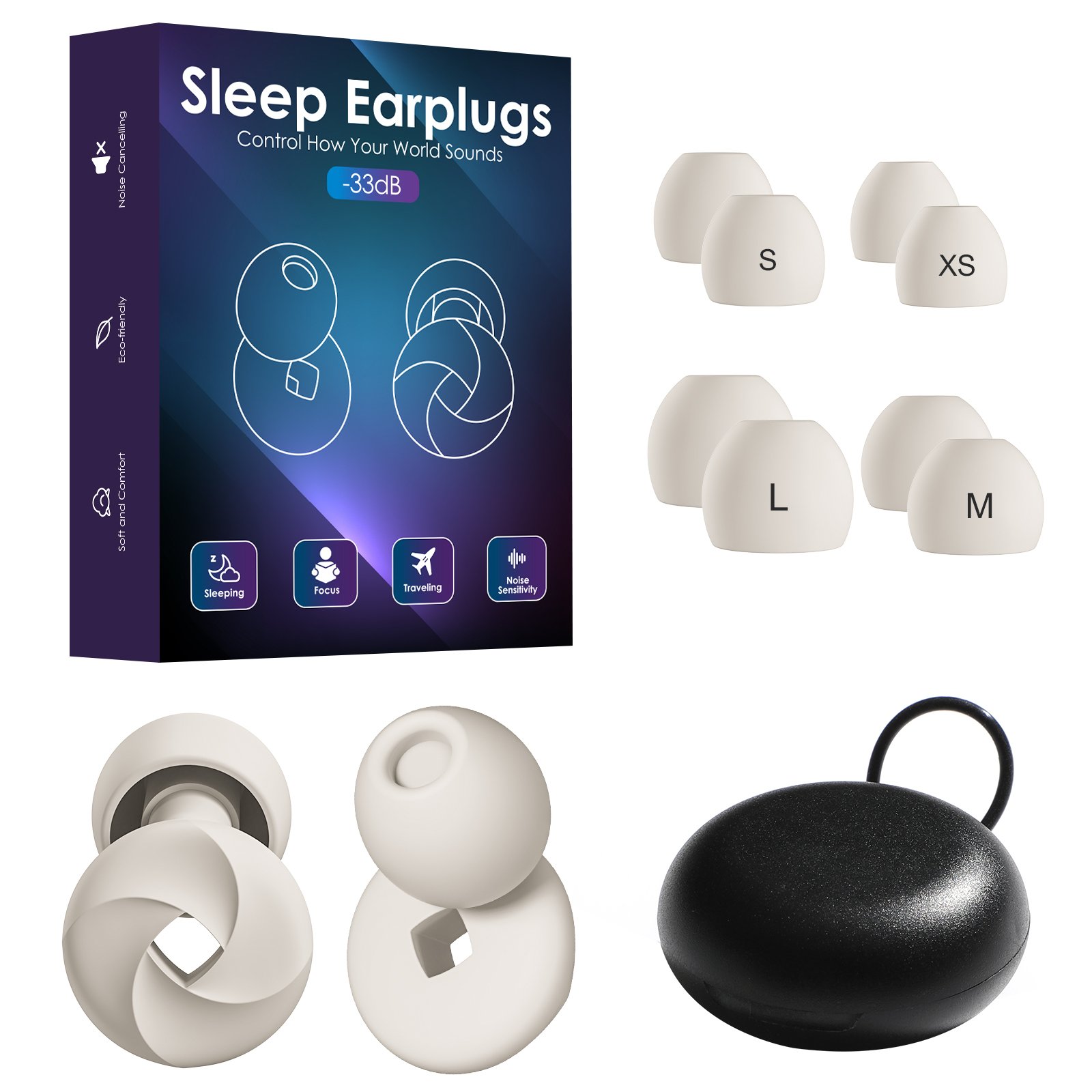 Best earplugs Silicone Noise Cancelling Earplugs for Sleeping ear plugs noise reduction Hearing Protection
