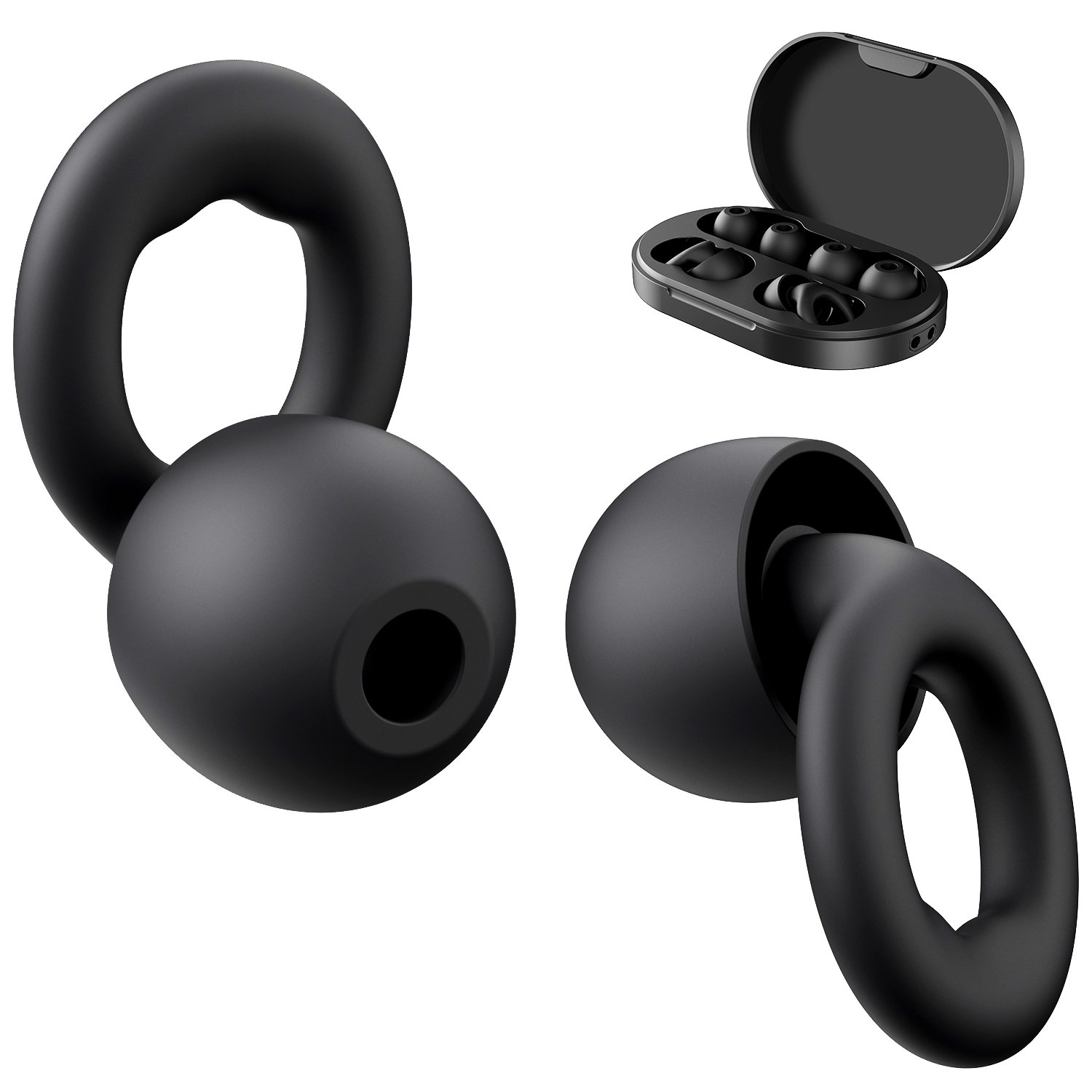 Custom Wholesale 3 Sizes 28db Silicone Ear Plugs for Noise Cancelling Ear Protection Earplugs for Sleep, Concerts, Work, Study
