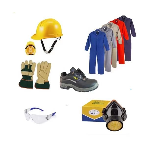 Wholesale PPE Industrial Working Engineering PPE Construction Helmet Glasses Gas Mask