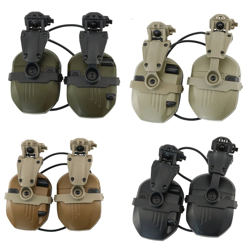 Hearing Protection Safety Tactical FAST Helmet Earmuff noise cancelling headphones Outdoor Hunting Shooting Earmuffs