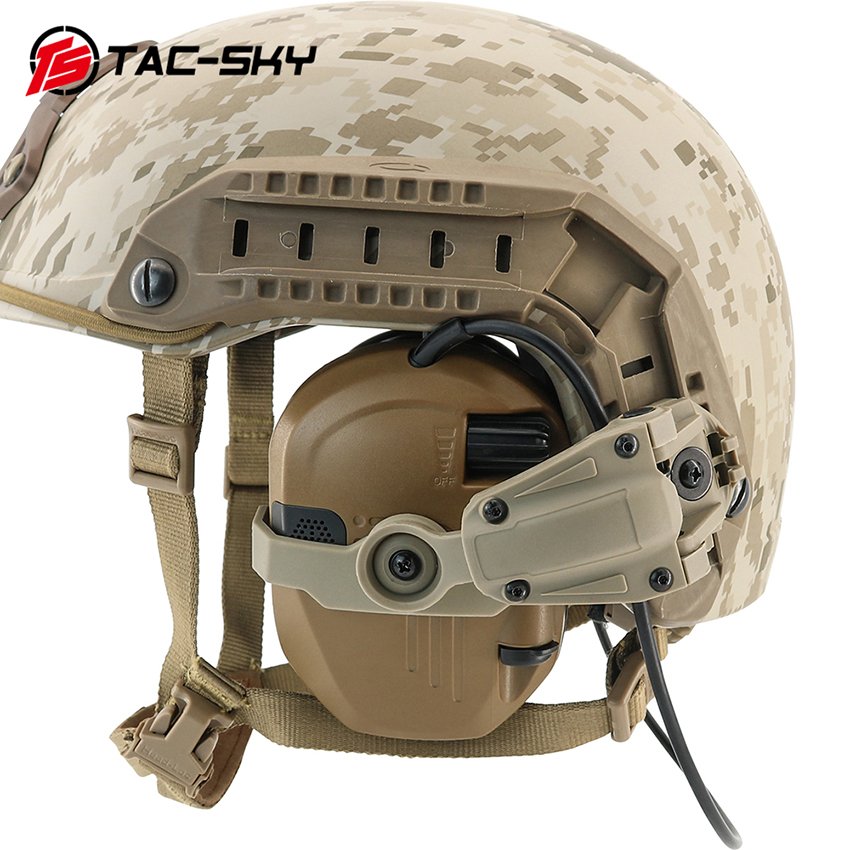 Hearing Protection Safety Tactical FAST Helmet Earmuff noise cancelling headphones Outdoor Hunting Shooting Earmuffs