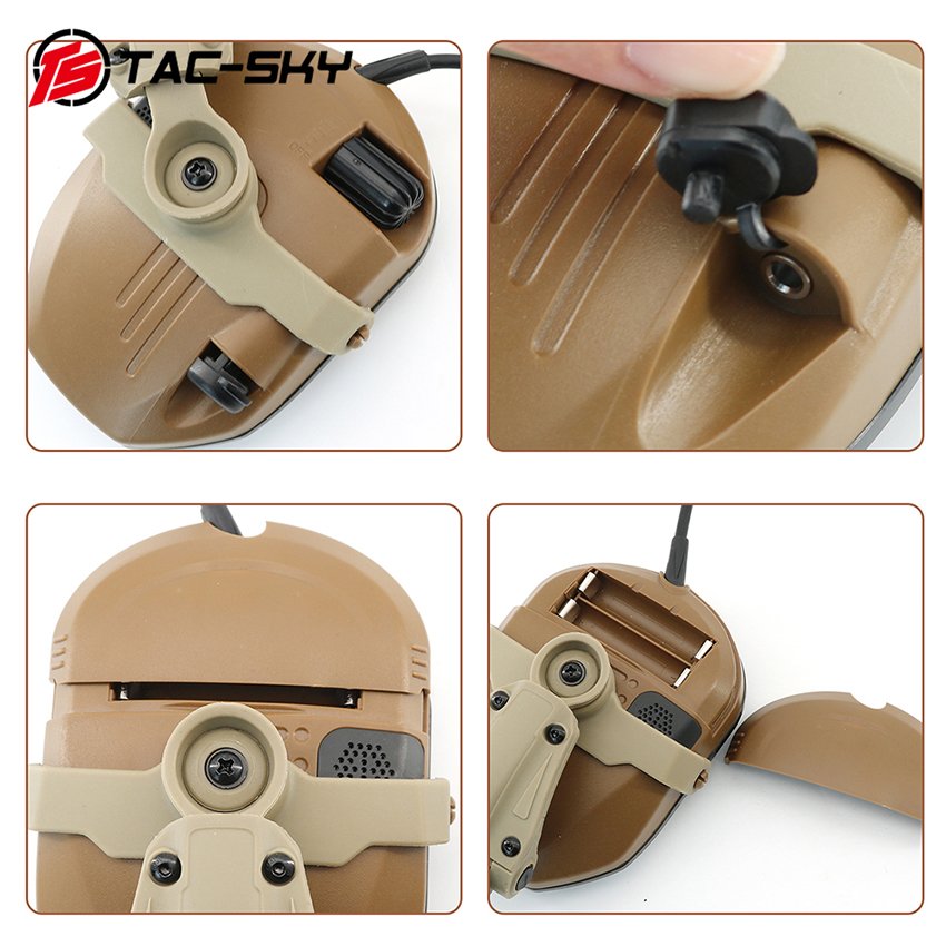 Hearing Protection Safety Tactical FAST Helmet Earmuff noise cancelling headphones Outdoor Hunting Shooting Earmuffs