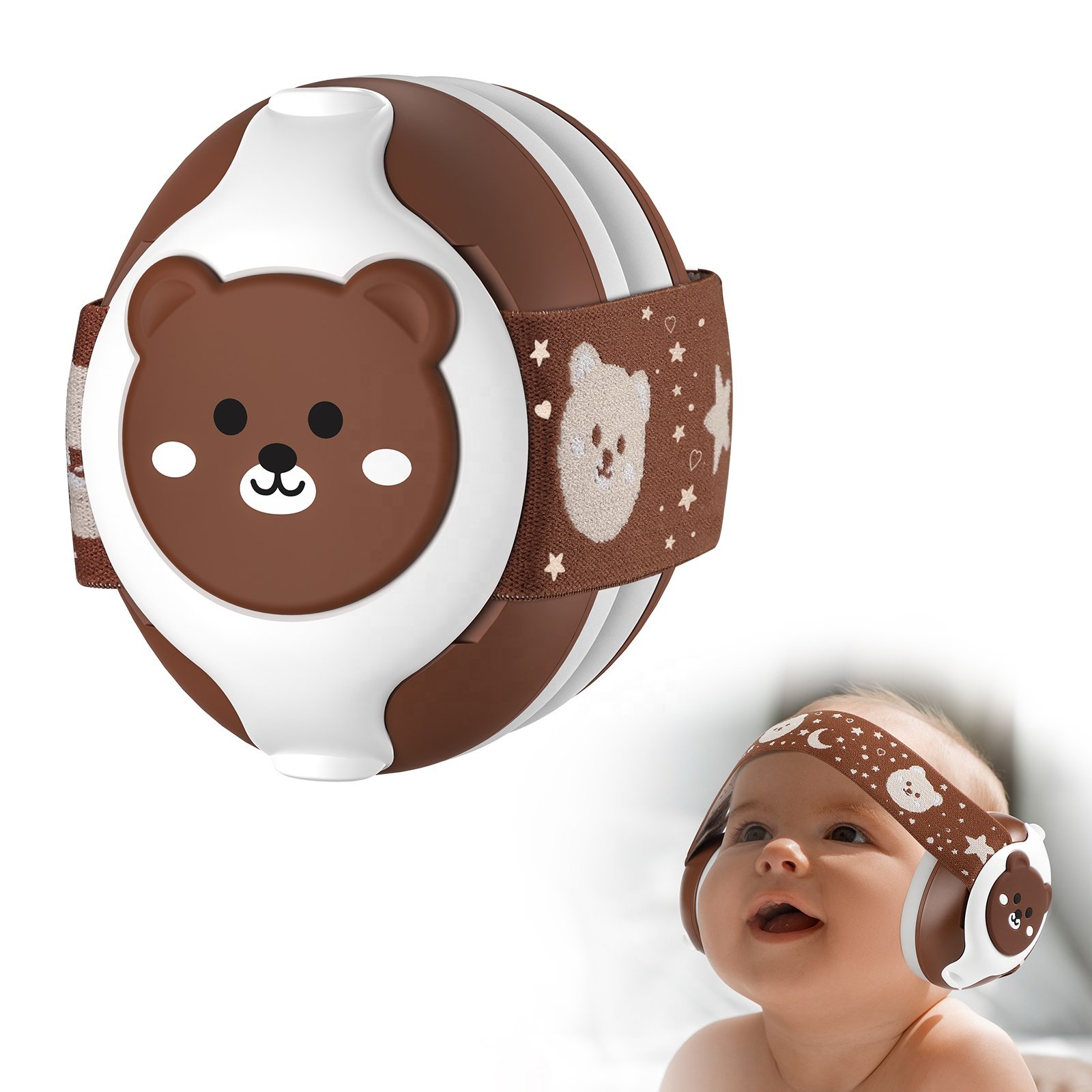 Baby Hearing Protection Earmuff Adjustable Headband Children Kids Safety Baby Head Protector Ear muffs