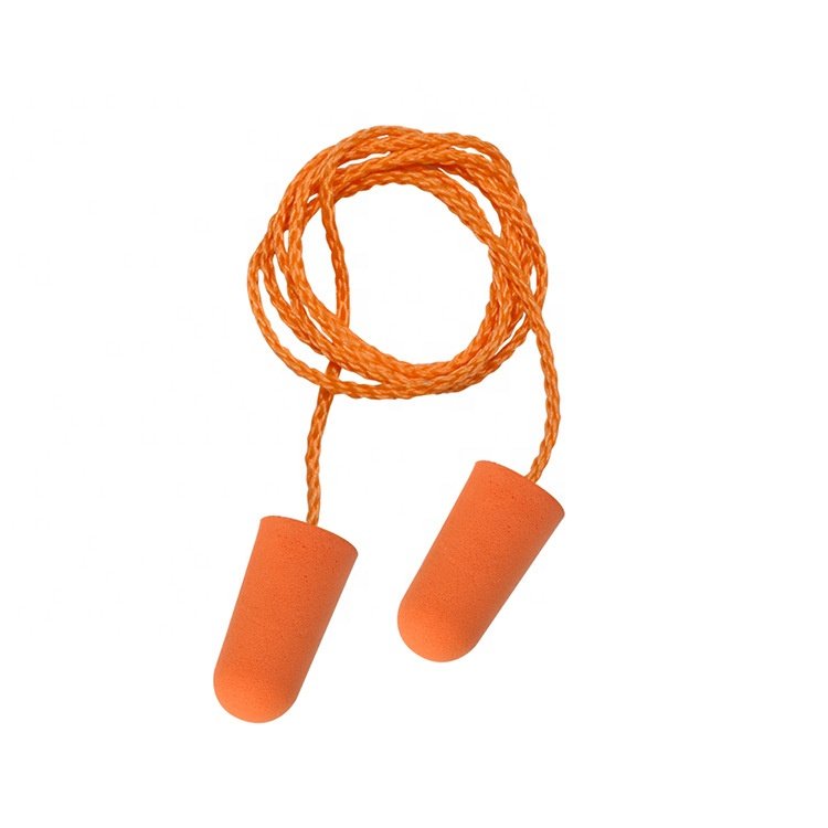 Low Price PU Foam Disposable Earplugs 38 dB Signal Noise Ratio 32 dB NRR Sound Insulation Slow Rebound Noise Reduction