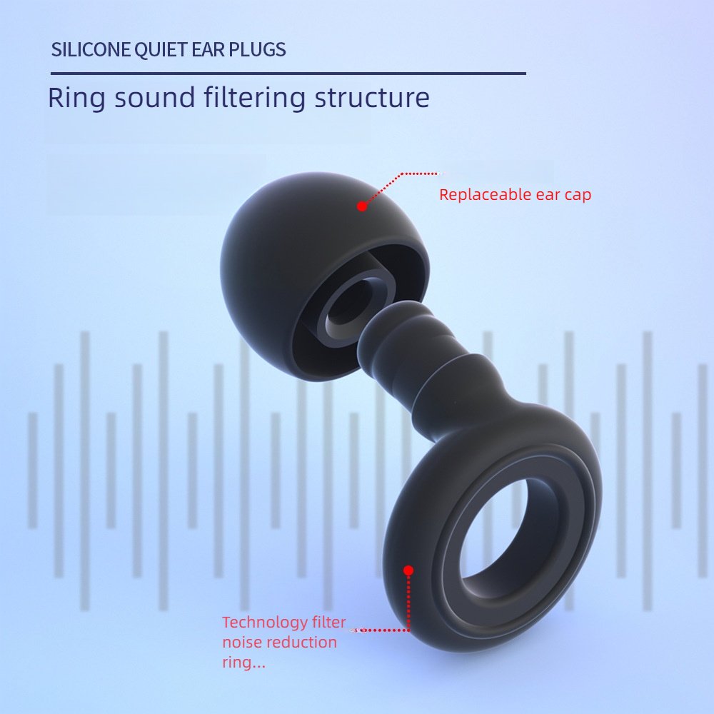 Wholesale Noise Reduction Reusable Hearing Protection Silicone Earplugs Comfortable Earplugs for Sleeping Swimming
