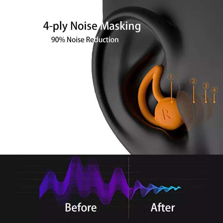 Factory cheaper silicone earplugs noise reduction hearing protection earplug