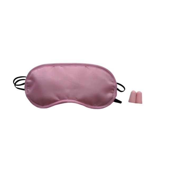 High quality fast delivery anti noise earplugs disposable elastic polyester eye mask with nose pads manufacturers wholesale