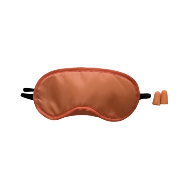 High quality fast delivery anti noise earplugs disposable elastic polyester eye mask with nose pads manufacturers wholesale