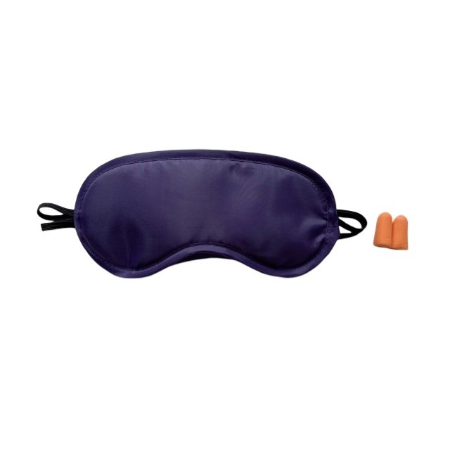 High quality fast delivery anti noise earplugs disposable elastic polyester eye mask with nose pads manufacturers wholesale