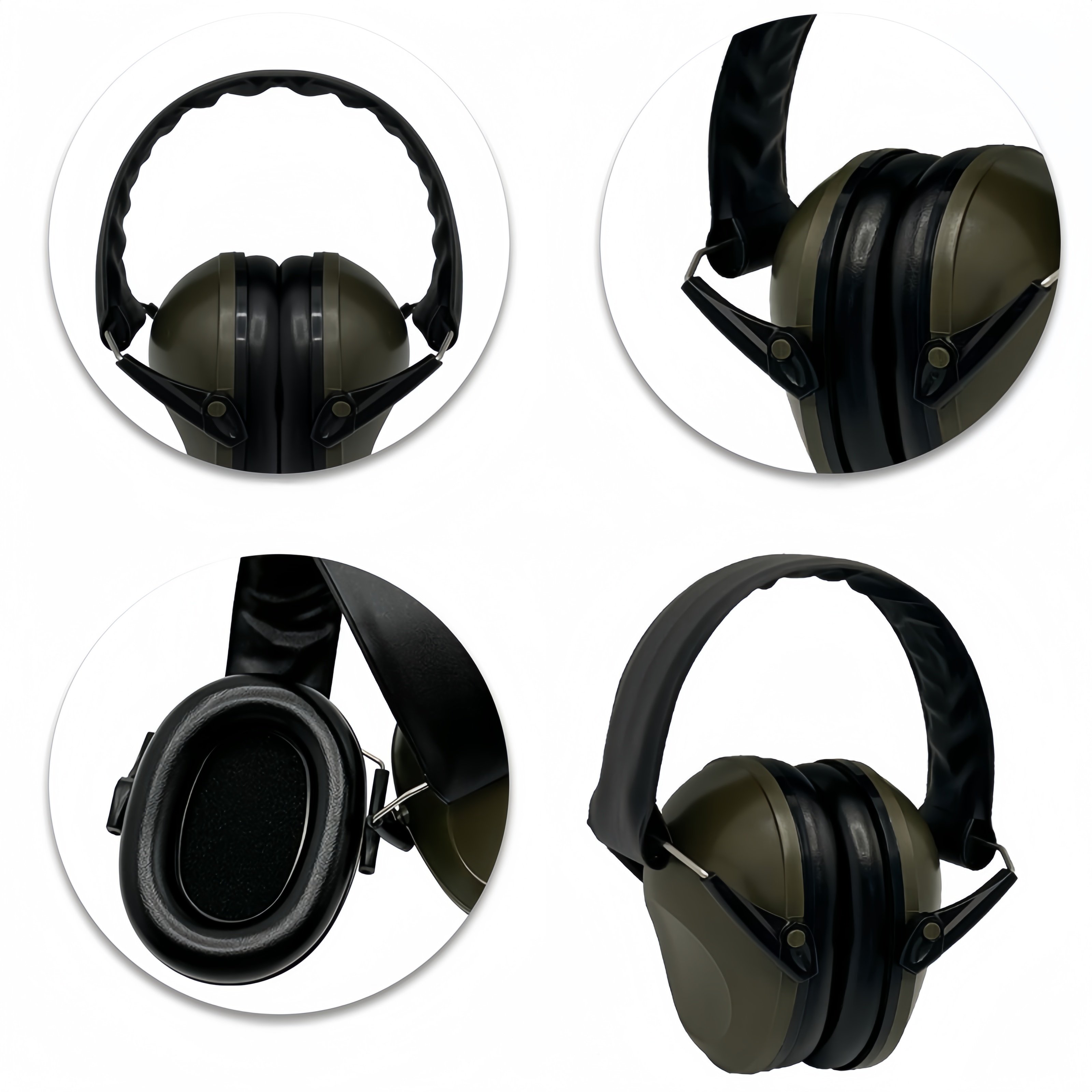 OEM GS110 Earmuffs Foldable Hearing Protection Protector Sound Proof Anti Noise Reducing Cancelling Safety Ear Muff Defender