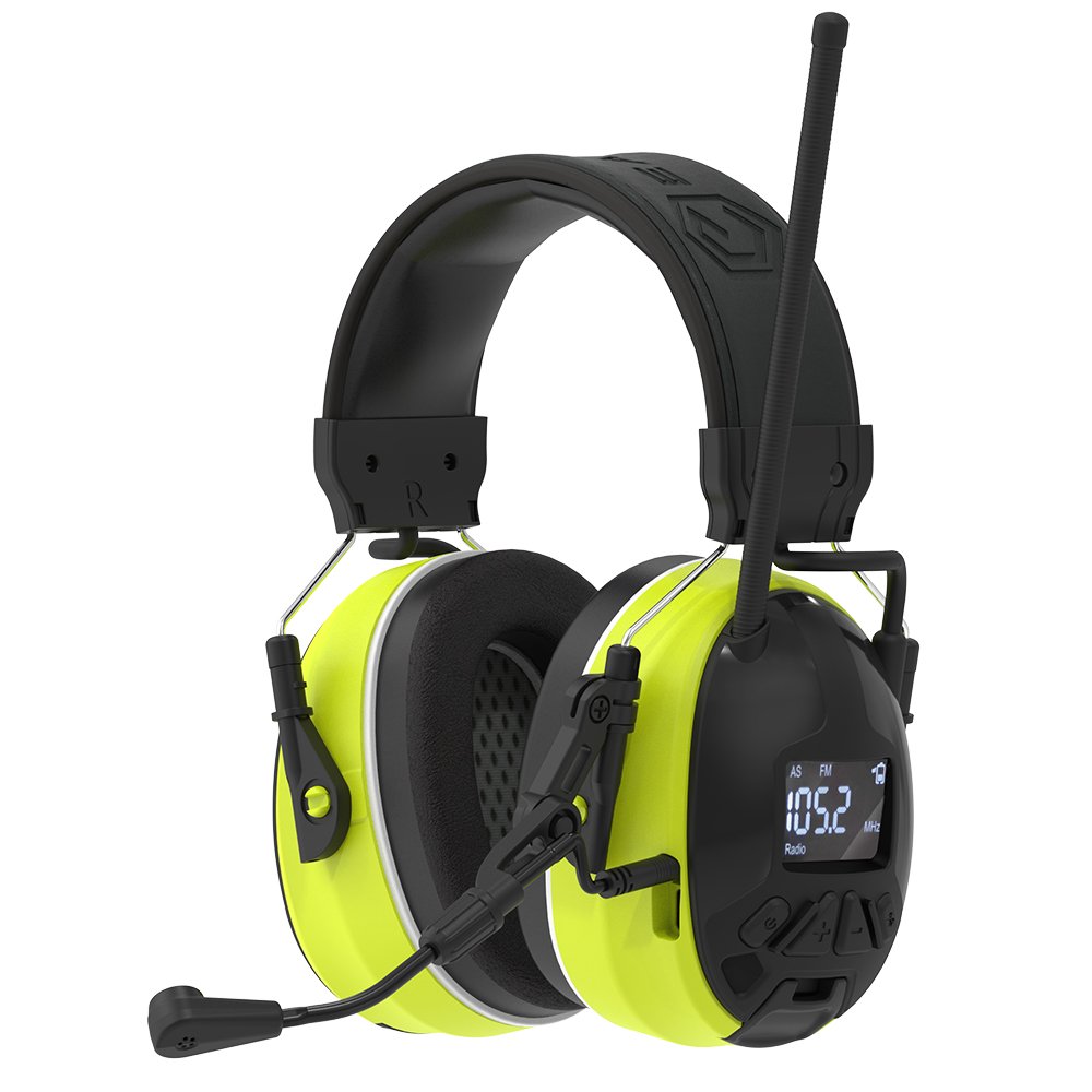 Factory wholesale Hearing protection C52 NRR 28 earphone noise cancelling earphones FM Radio Functionality Industry/Civil Use