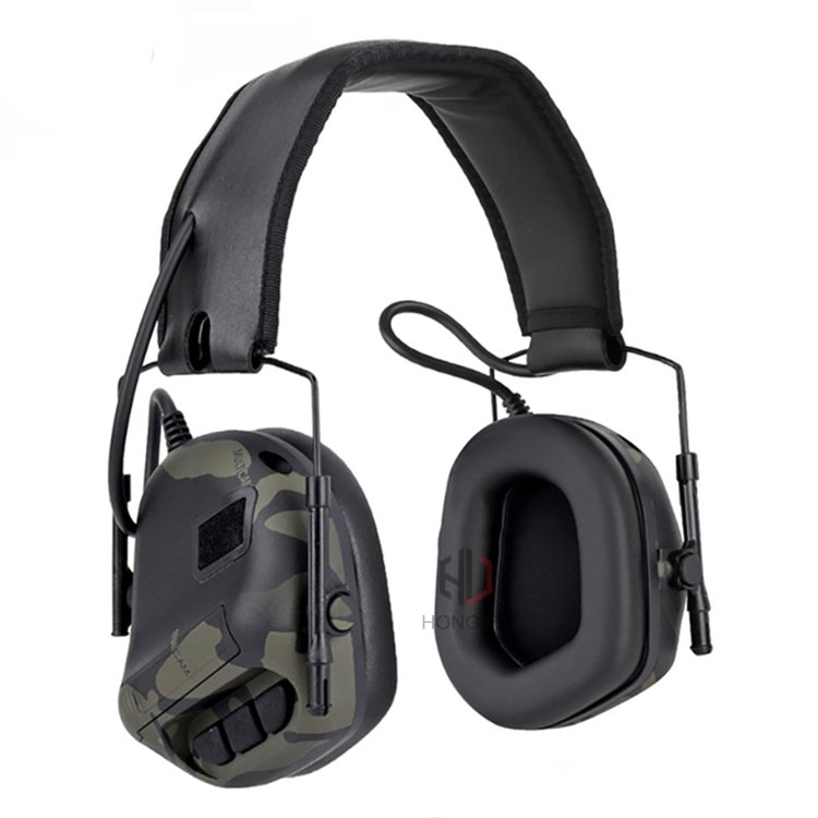 Tactical Headset Hearing Protection Sound Pickup Voice Communication Headsets Hunting Headphone