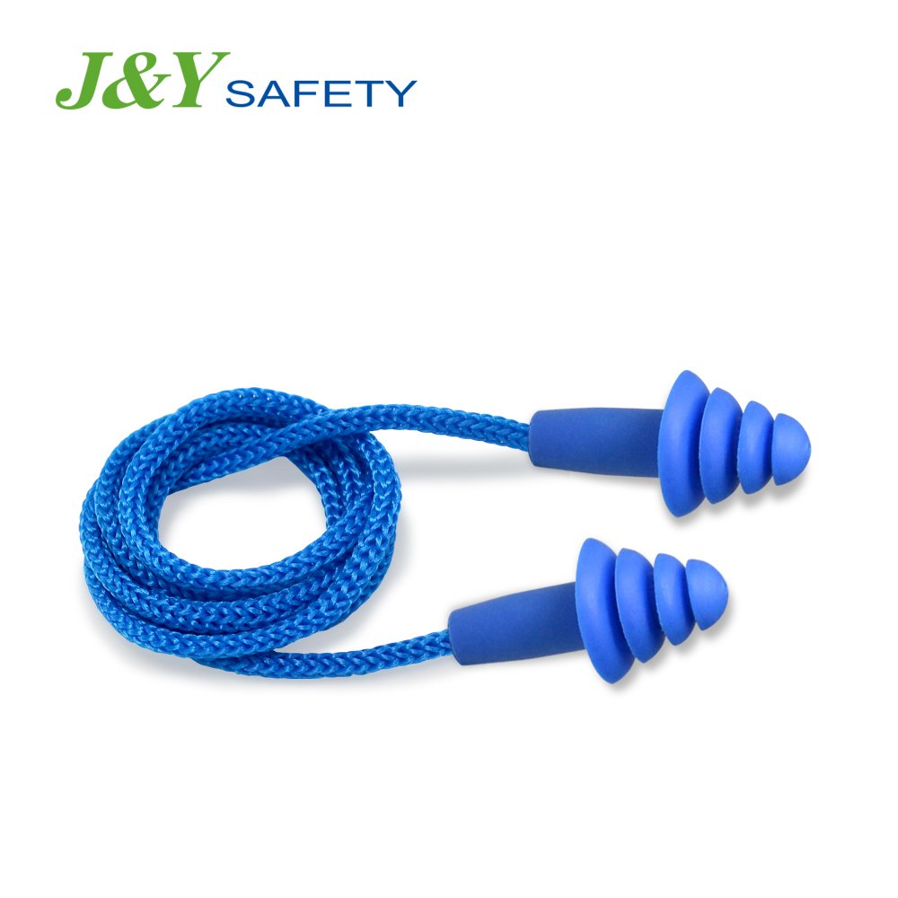 Wholesale Custom TPR Ear Plugs SNR 32dB NRR 25dB Ear Protection Soundproof Earplugs With Cord