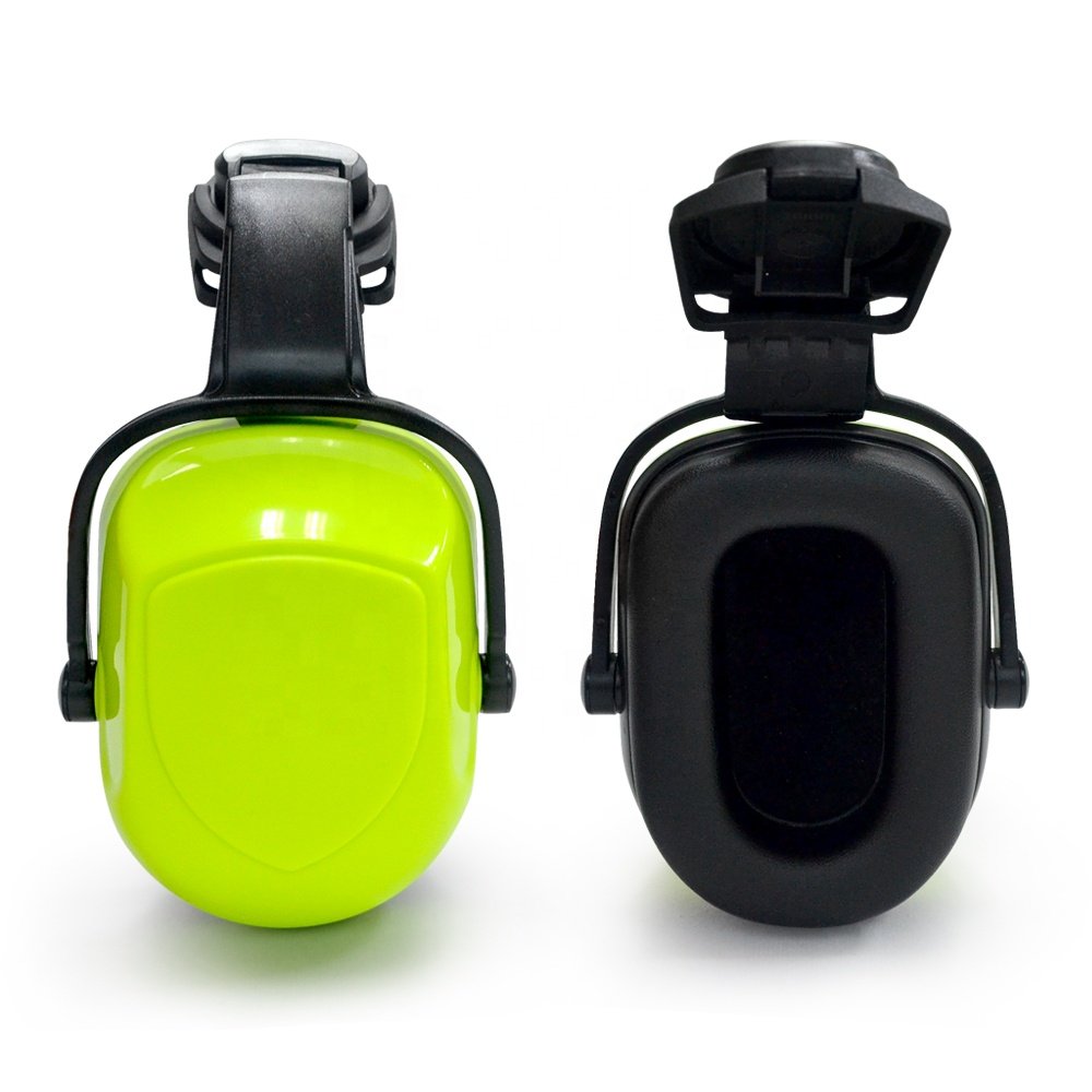 Comfortable Helmet Type Earmuffs Noise Canceling Sound Isolation Hearing Protection