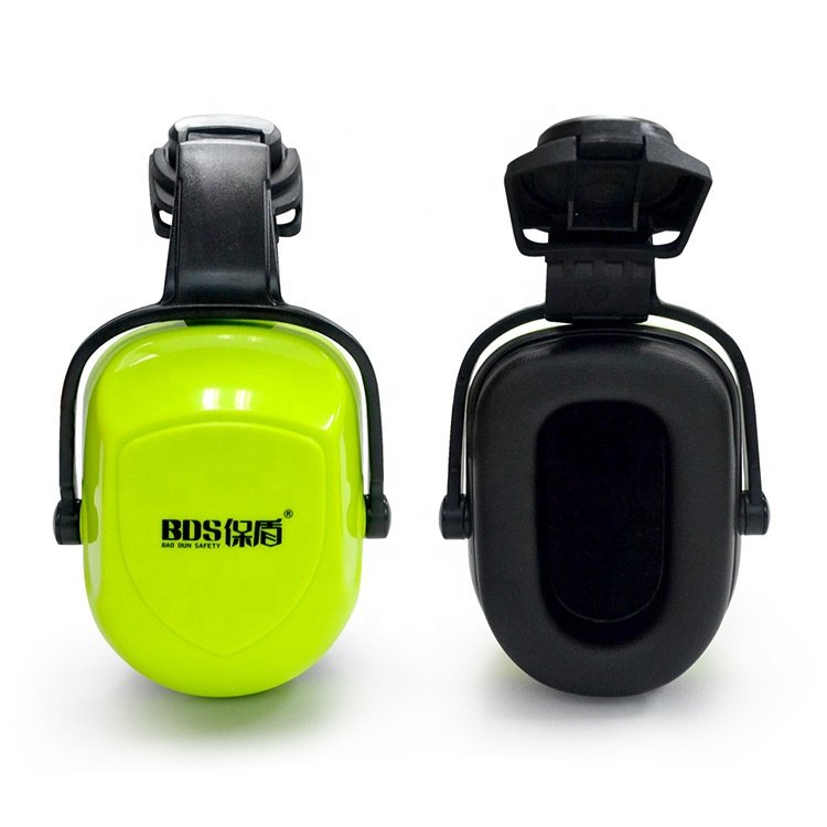 Comfortable Helmet Type Earmuffs Noise Canceling Sound Isolation Hearing Protection