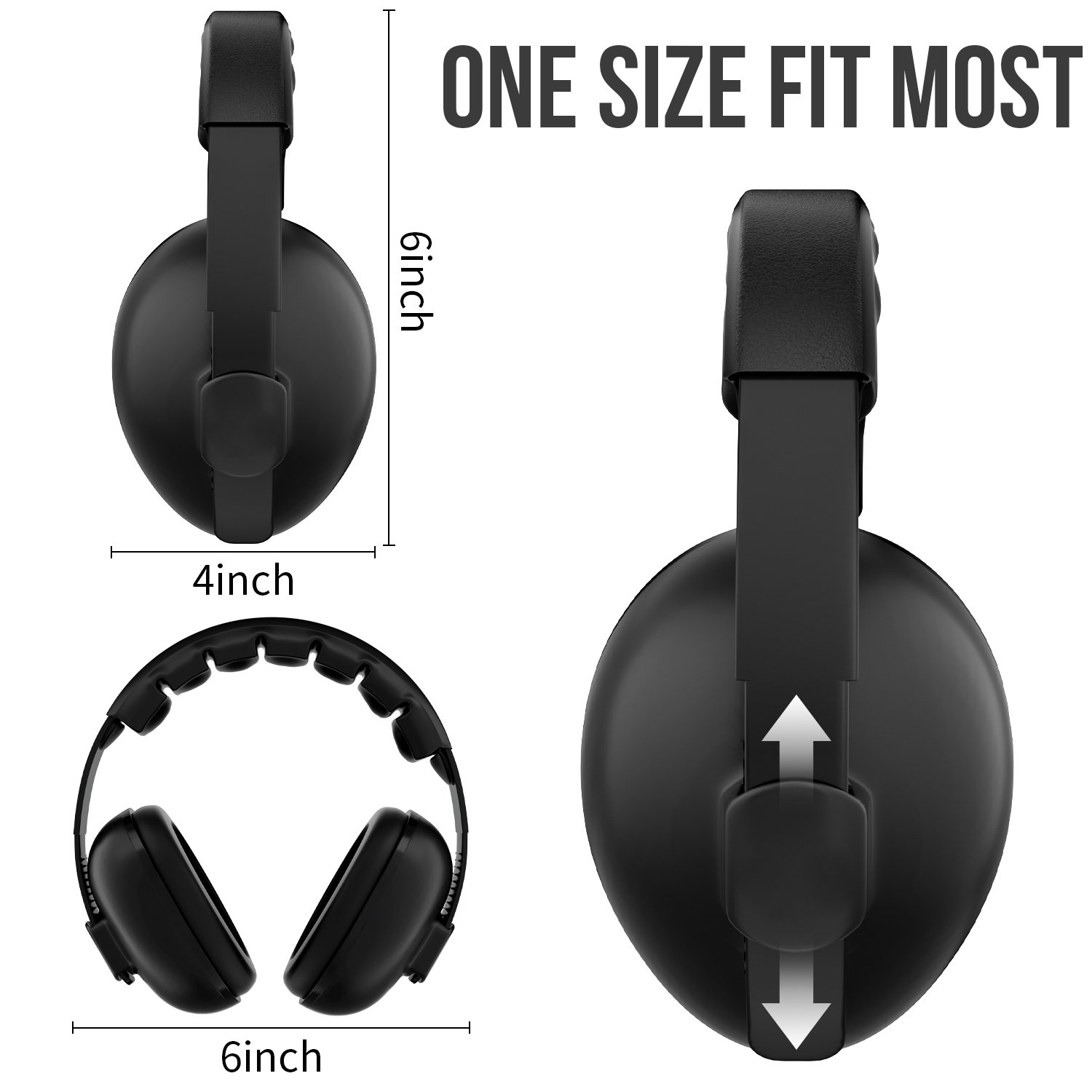 OEM GS630 Safety Noise Reduction Kids Sleep Ear Muffs Newborn Baby Earmuffs Hearing Protection Toddler Ear Protection Defender