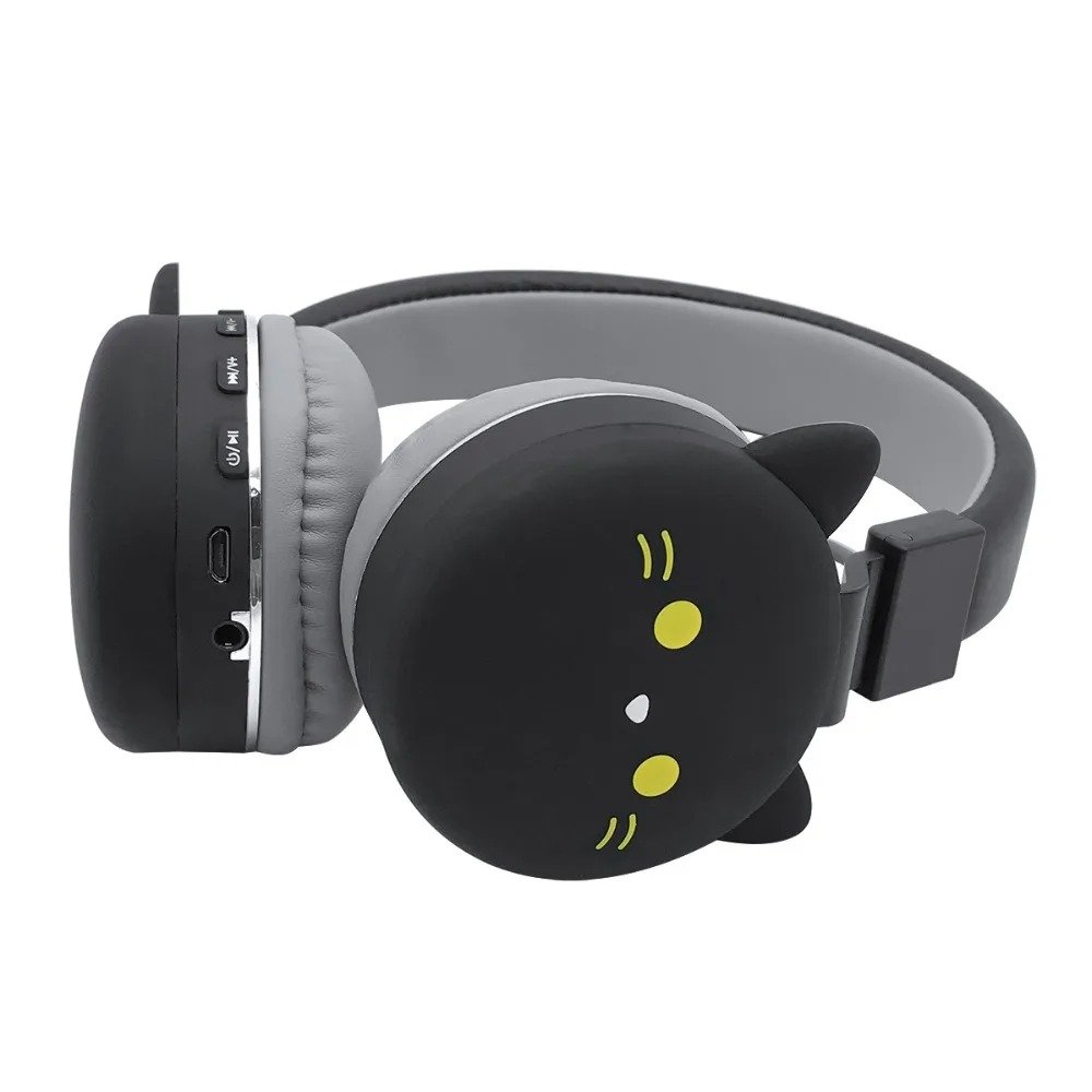 Wireless Cat Ear Headphones Blue tooth Young People Kids Foldable Stereo Headset 3.5mm Plug With Mic FM Radio