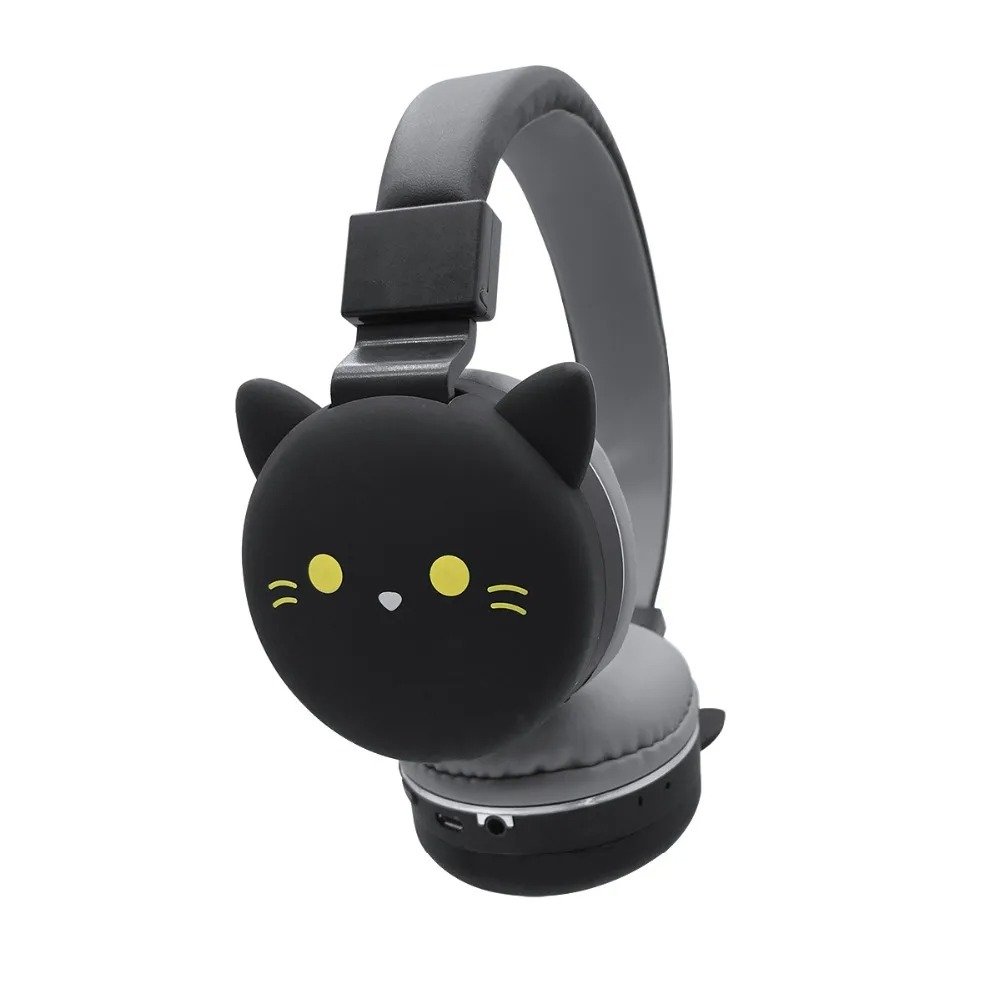 Wireless Cat Ear Headphones Blue tooth Young People Kids Foldable Stereo Headset 3.5mm Plug With Mic FM Radio