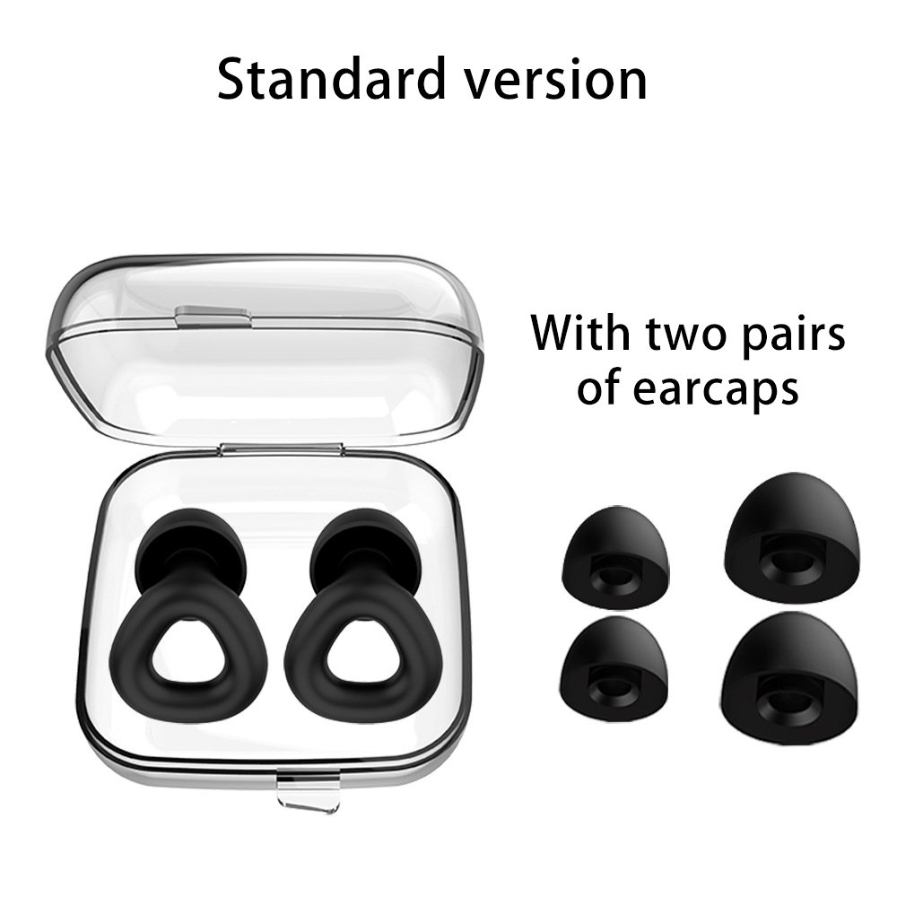 Noise reduction to help sleep, hearing protection silicone earplugs