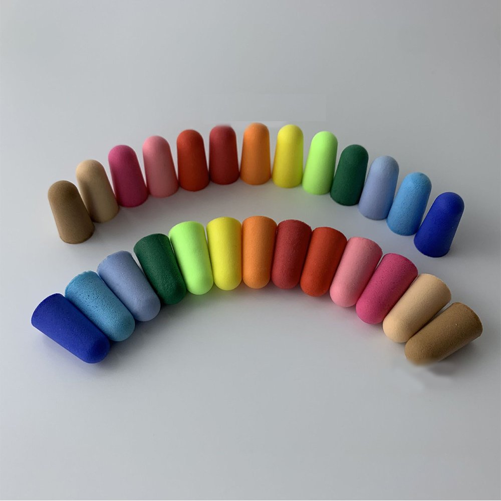 33dB CE certification PU Foam Sleep Ear plugs Hearing Protection Safety Noise Reduction Earplugs Individual bag with bag