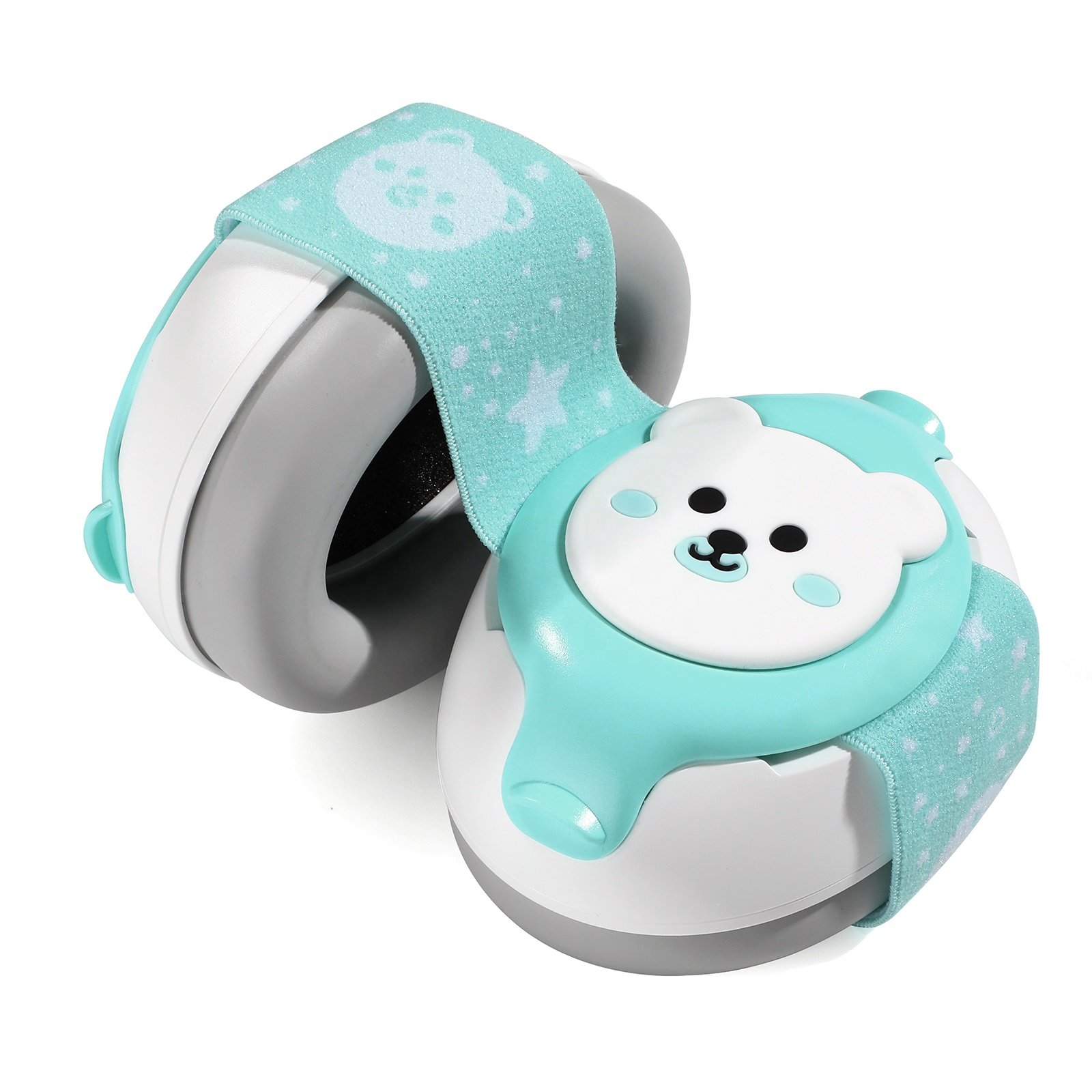 25dB Noise Reduction Baby Earmuffs Hearing Protection Ear Defenders Soft Silicone 2 in 1 Baby Earmuff Protector