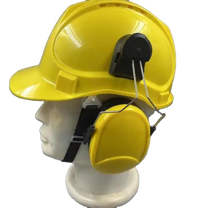 Helmet Attachable Earmuff Hearing Protection Ear Protectors NRR 23dB Ideal for machine shops