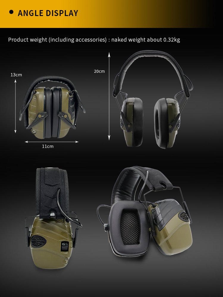 Hot Sell Electronic Earmuff Tactical Ear Protection Tactical Headphone Shooting Earmuff Shooting Hearing Protection