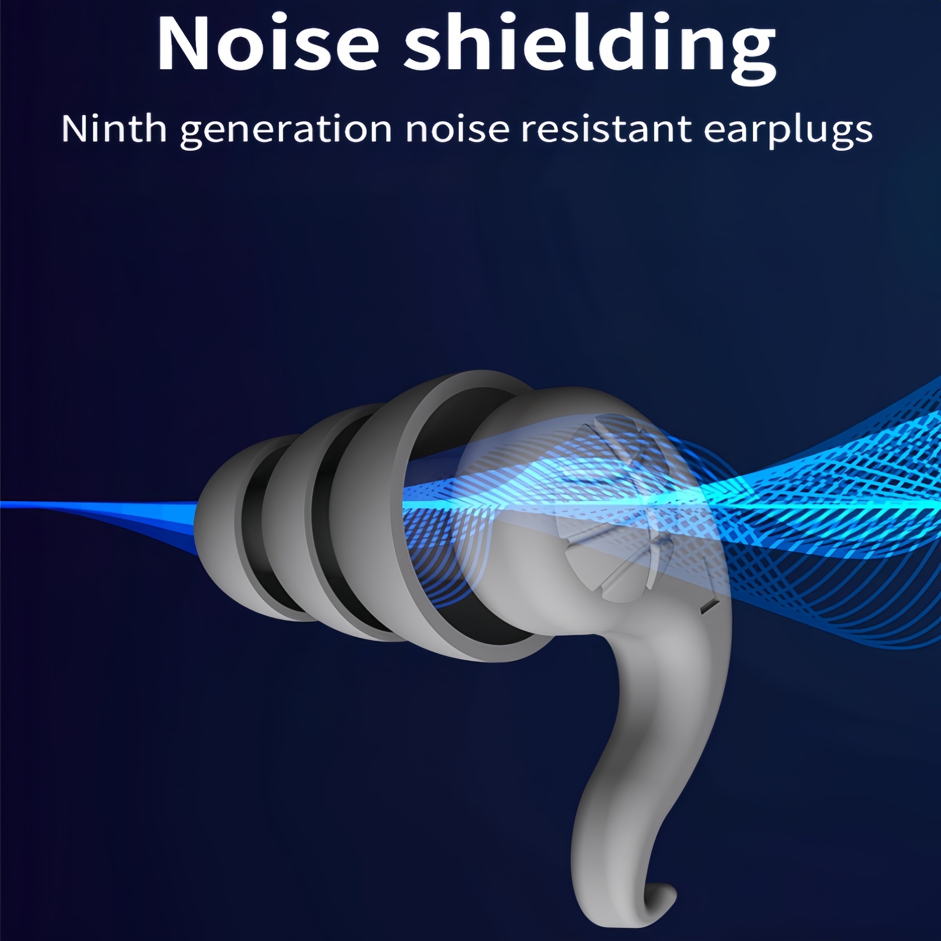 Reusable Soft Silicone Noise Reduction Block Earplugs Noise Cancelling Ear Plugs for Sleeping Studying Swimming