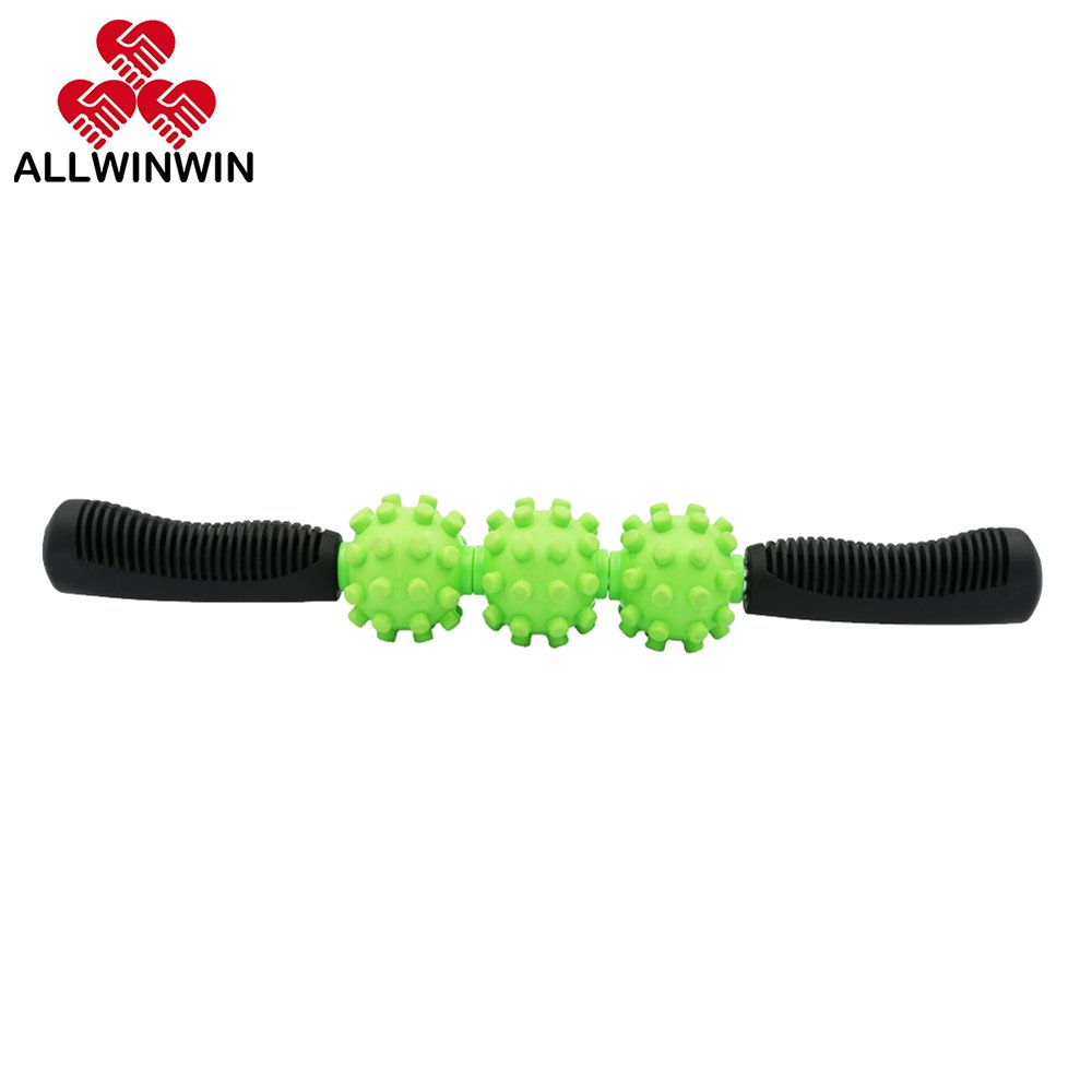 ALLWINWIN MSK22 Massage Stick - 3 Knob Balls Muscle Roller Leg