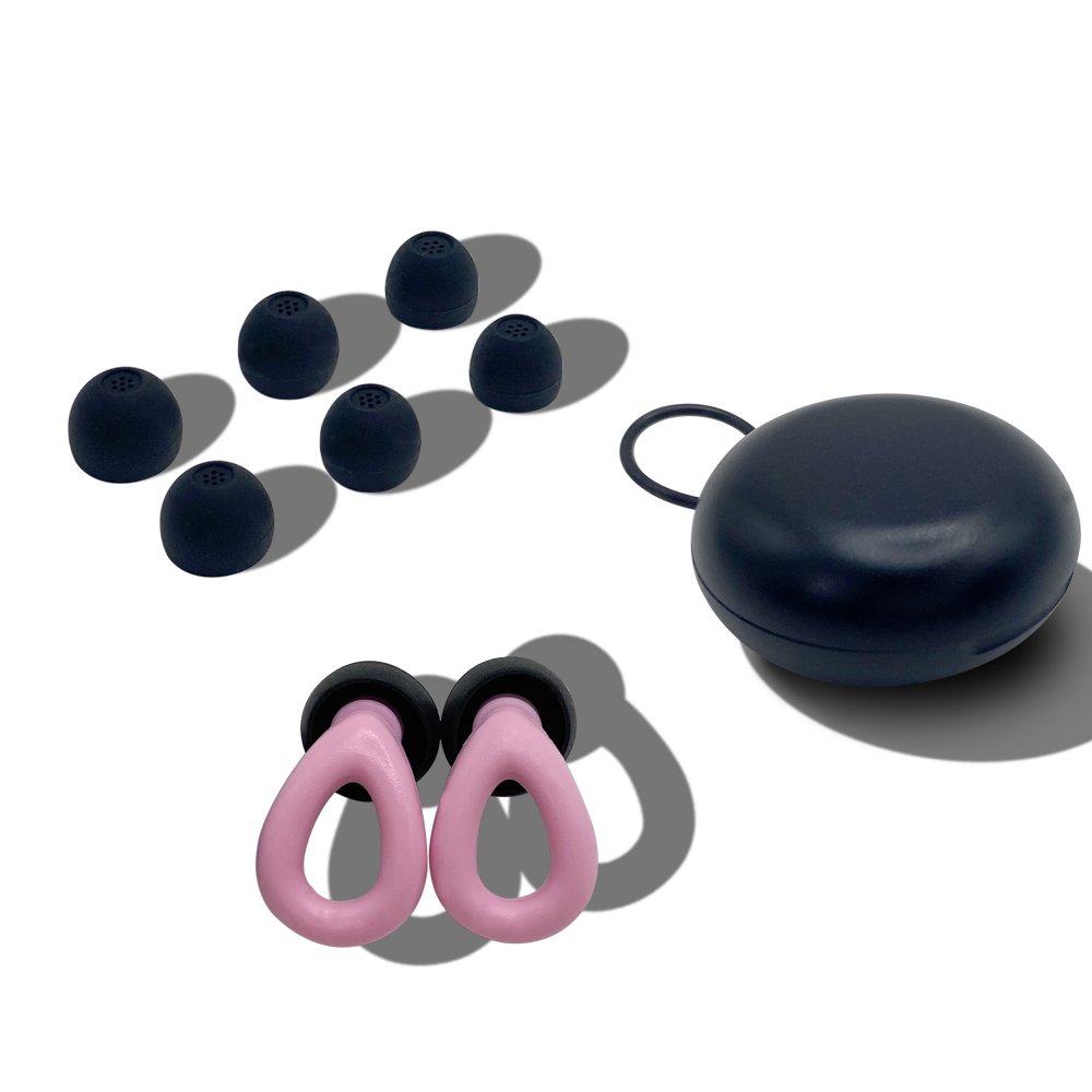 Best Sleeping quiet noise reduction Hearing Protection earplugs with 3 sizes silicone tips