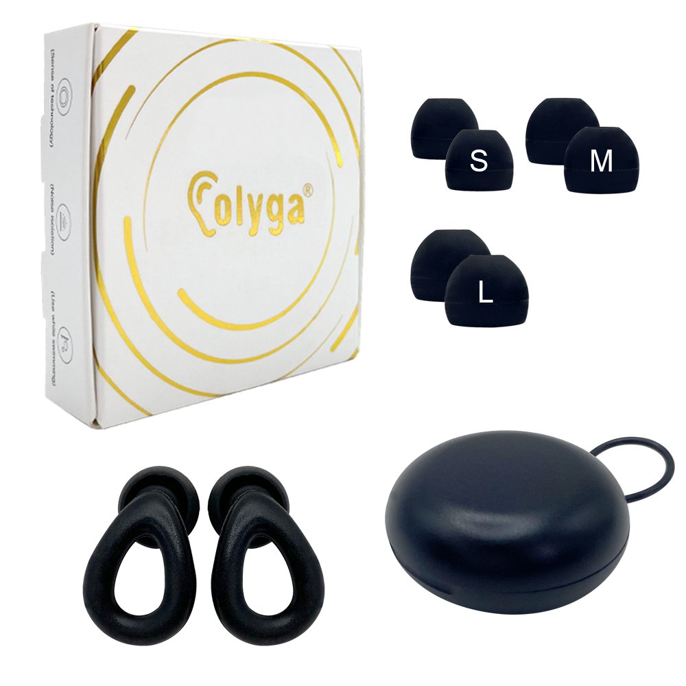 Best Sleeping quiet noise reduction Hearing Protection earplugs with 3 sizes silicone tips
