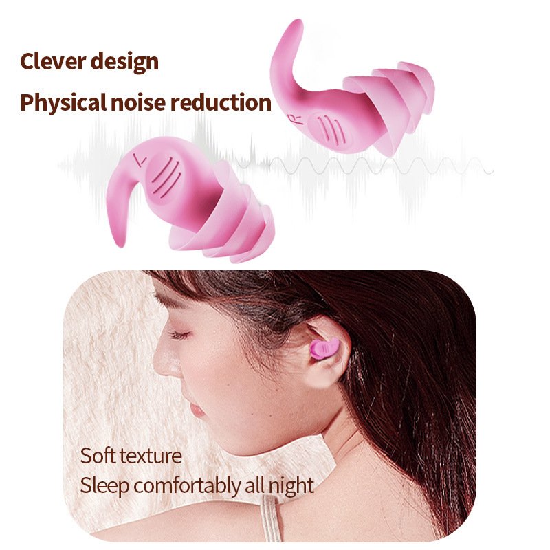 Wholesale Adjustable Silicone Earplugs for Sleep Anti-Snore Quiet Work Hearing Protection with Noise Reduction Function