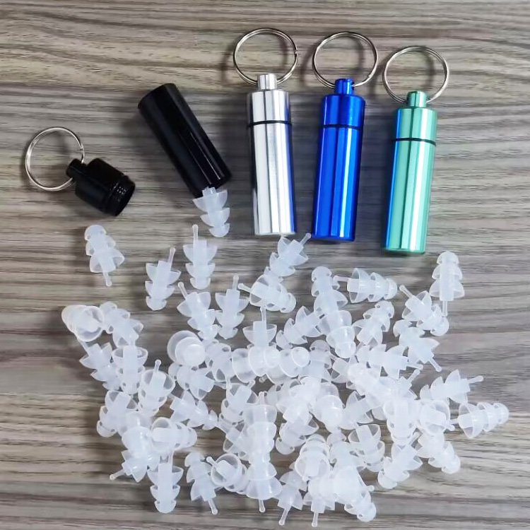 Hearing Protection Transparent Ear Plugs Party Soft Silicone Ear Plugs Noise Cancelling