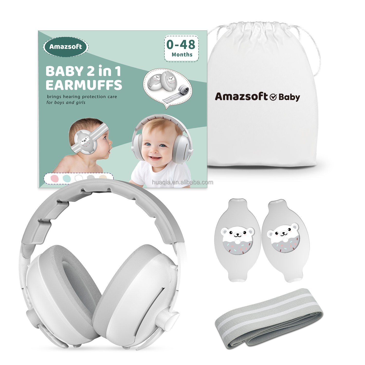 New Design Safety Earmuff for Kids Noise Reduction Baby Ear Hearing Protection for 0-36 Months