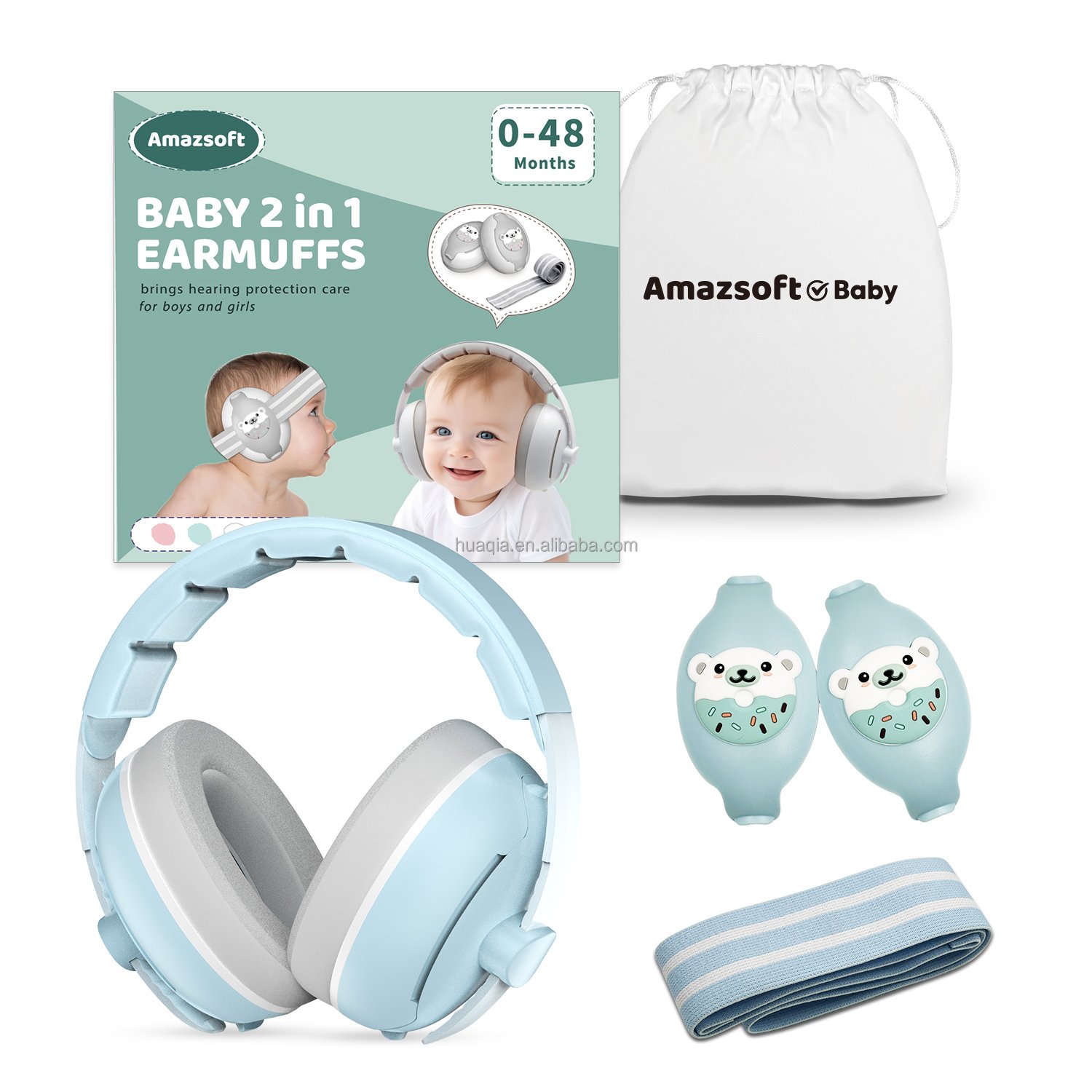 New Design Safety Earmuff for Kids Noise Reduction Baby Ear Hearing Protection for 0-36 Months